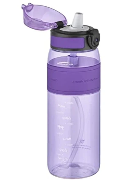 Silikon Gövde ile Tritan Su Matarası, 600 ml Kapasite ürün görseli 1