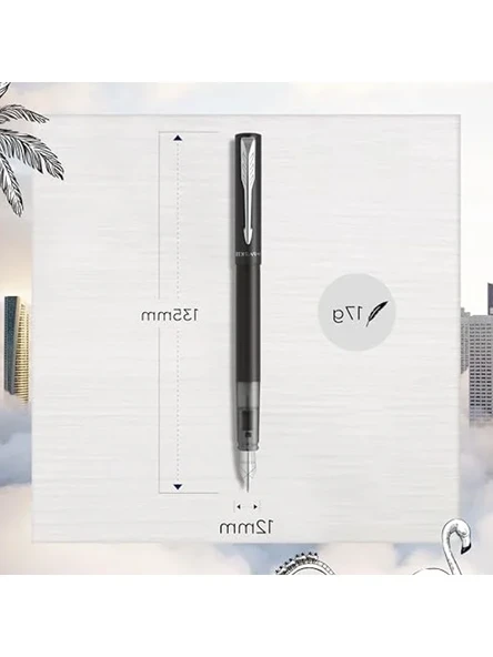Vector XL Mat Dolma Kalem, Mat Siyah, M Uç - Resim 3