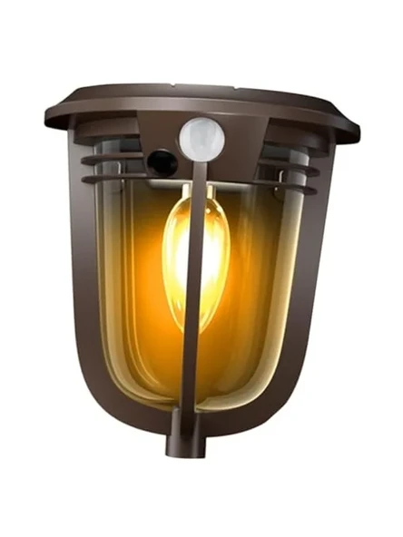 Güneş Enerjili Hareket Sensörlü Duvar Aplik, COB Led ürün görseli 1