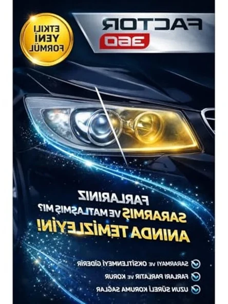 Solmuş Farlar İçin Temizleme Sıvısı, Buharlı Kullanıma Uygun, 1 kg - Resim 2