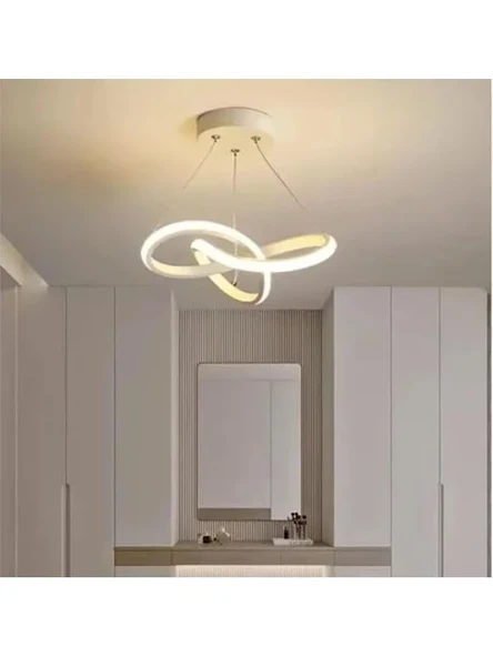 Modern LED Avize, 25 cm Çap, Ayarlanabilir Yükseklik, 6500K ürün görseli 1