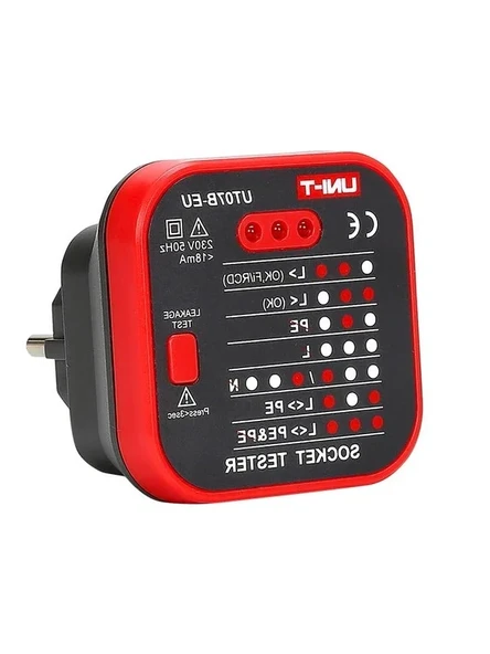 Soket Test Cihazı, UT07B-Eu ile Elektrik Kontrolü için Güvenilir Alet ürün görseli 1