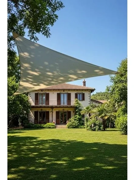 Yarasa Model Üçgen Tente, 4m x 4m x 5.5m Boyut ile Bahçe ve Teras İçin Gölgelik ürün görseli 1