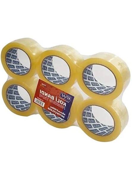 Şeffaf Koli Bandı, 45 cm x 100 m, 6'lı Paket ürün görseli 1