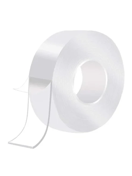 2 mt x 3 cm Çift Taraflı Nano Bant, Ultra Güçlü ve Suya Dayanıklı ürün görseli 1