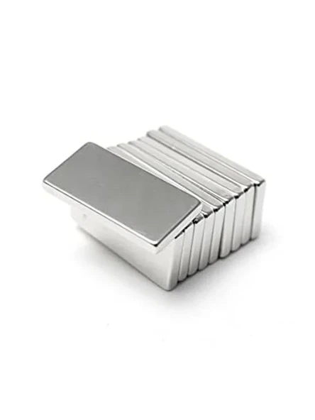 7 Adet Neodyum Mıknatıs, Dikdörtgen 20x10x2 mm Ölçülerle Güçlü Çekim ürün görseli 1