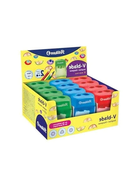Çiftli Kapaklı Kalemtraş, Pelikan V-Blade Kalite ürün görseli 1