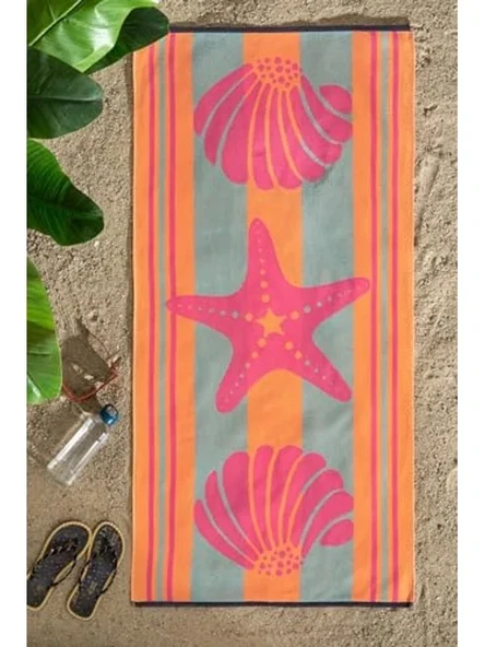 70x150 cm Boyutunda Pembe Renkli Plaj Havlusu ürün görseli 1