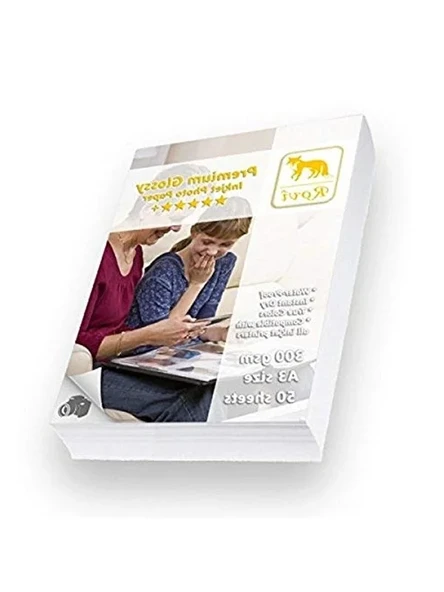 A3 Parlak Fotoğraf Kağıdı 300gsm, 50 Yaprak Paket ürün görseli 1