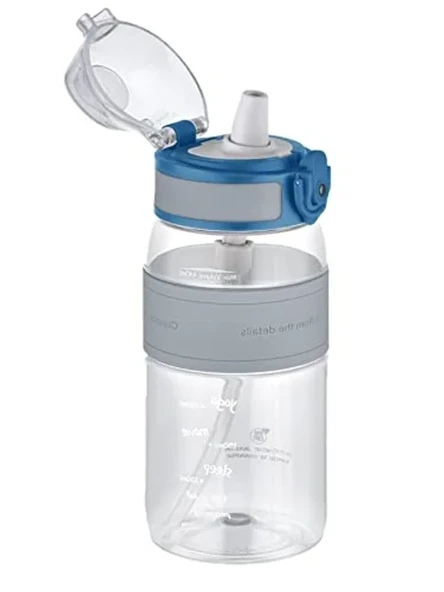 440 ml Silikon Gövdeye Sahip Su Matarası, Isırılamaz Pipetli ürün görseli 1