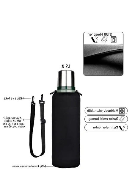 Omuz Askılı Neopren Kılıf, 1.9 Lt Termos ile Uyumlu Tasarım ürün görseli 1