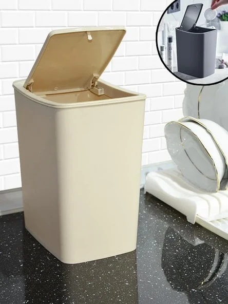 Smartware Touch Çöp Kovası 4 LT LATTE - Resim 2