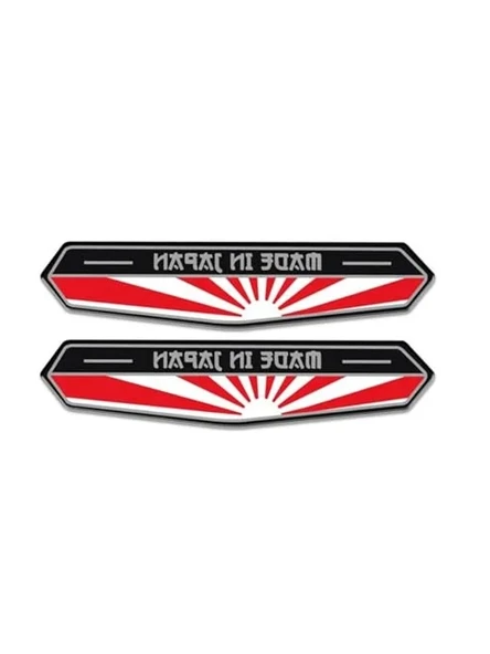 Made in Japan bayraklı 3D Sticker ürün görseli 1