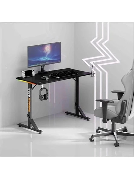 Profesyonel Oyuncu Masası, RGB Aydınlatmalı, 112x60 cm ürün görseli 1