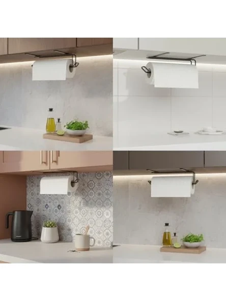 Pratik Siyah Havluluk Askısı, Banyo ve Mutfak Düzenleyici ile Kolay Kullanım ürün görseli 1