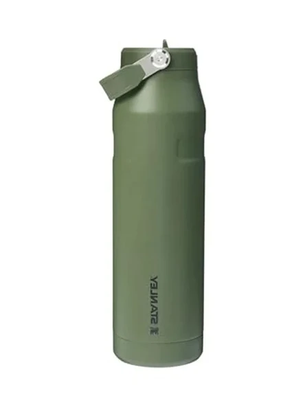 Haki Renkli Pipetli Su Şişesi, 1.06 Litre Kapasite ürün görseli 1