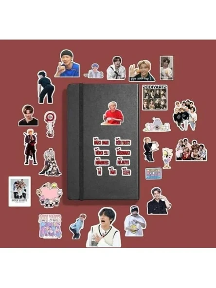 Kpop Temalı Defter Çıkartma Seti, Bullet Journal Sticker ürün görseli 1