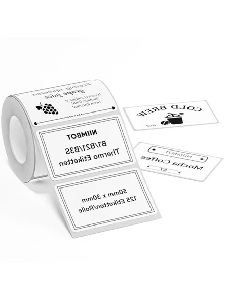 50x30 mm Kendinden Yapışkanlı Termal Etiketler, Okul ve Ofis Kullanımı İçin ürün görseli 1