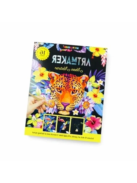 16 Panel Kazımalı Boyama Seti, Şablon ve Kalemli Scratch Art ürün görseli 1