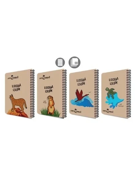 Spiralli Defter, A4, 80 Yaprak, Anadolu Mirası Desenli ürün görseli 1