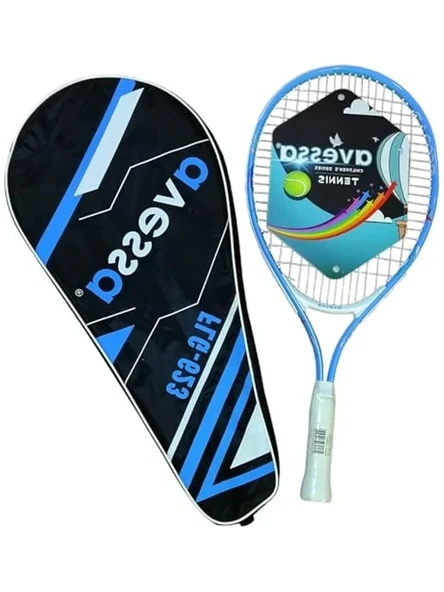 Desenli Tenis Raketi, Mavi Renk Seçeneği ile Yüksek Performans ürün görseli 1