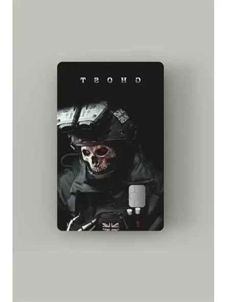 Call Of Duty Ghost Kredi Kartı Sticker Kaplama ürün görseli 1