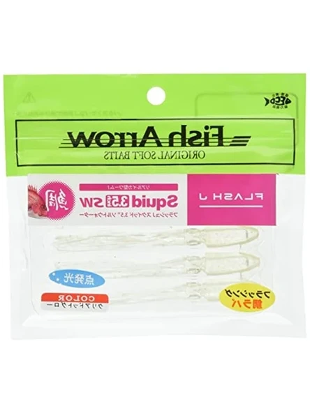 Flash-J Squid SW 3.5" (5 adet/paket) #06 Clear dot glow Olta ürün görseli 1