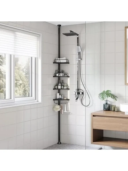 Banyo Düzenleyici 4 Katlı Duş Rafı, 85-305 cm Ayarlanabilir ürün görseli 1