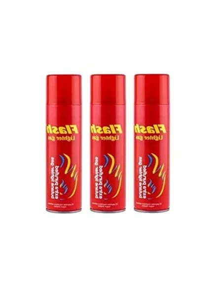 3 Adet 270 Ml Kapasiteli Flash Çakmak ile Pratik Ateş Kaynağı ürün görseli 1