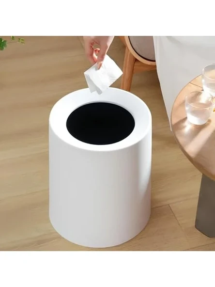 Çöp Kovası, 12 lt Kapasite, Modern Tasarım, Beyaz Renk ürün görseli 1