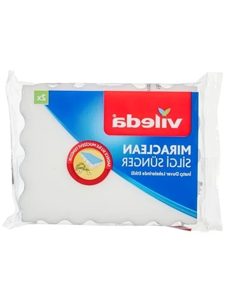 Miraclean Silgi Sünger Seti, Beyaz Düz 2'li Paket ürün görseli 1