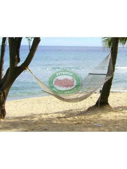 Sağlam Polyester İp Örgülü Hamak, 90x200 cm ve Dayanıklı ürün görseli 1