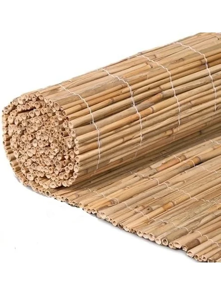 Kolay Montajlı Doğal Kamış Hasır Bahçe Çiti, 100x600 cm ürün görseli 1