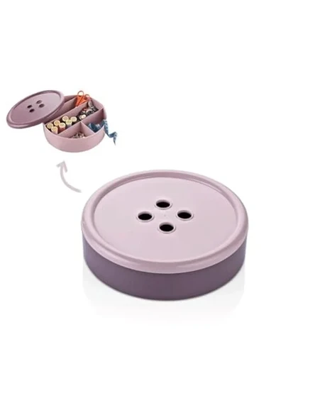 Pembe Renkli Çok Amaçlı Dikiş Kutusu ile Eşyalarınızı Düzenleyin ürün görseli 1
