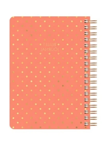 Noktalı Bullet Journal Defteri, 17x24 cm, Şık Mercan Renk ürün görseli 1