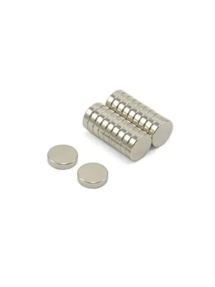 Güçlü Yuvarlak Neodyum Mıknatıslar, 10 Adet, 10 mm x 2 mm ürün görseli 1