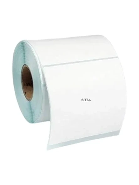 500 Sarım 100x100 Termal Etiket, Suya Dayanıklı Barkod Etiketi ürün görseli 1