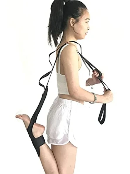 Siyah Ayak Bacak Germe Askısı, Pilates ve Fitness için Kullanışlı ürün görseli 1