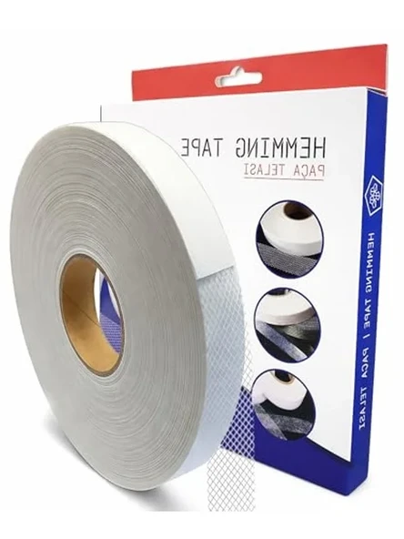 Çift Taraflı Yapışkan Tela, 1.5 cm x 100 m Boyutunda Dikiş İçin İdeal ürün görseli 1