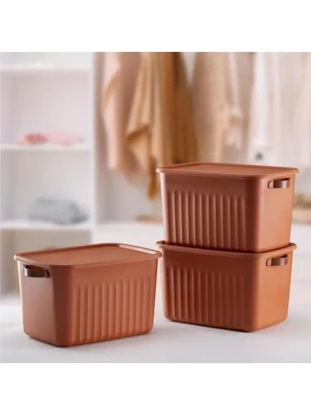 Dekoratif Kapaklı Saklama Kutusu, 35cm*25cm*22cm Boyutunda ürün görseli 1