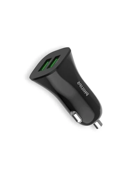 Çift USB-A Portlu 12W Araç Şarj Adaptörü, Aşırı Isınma Koruması ürün görseli 1