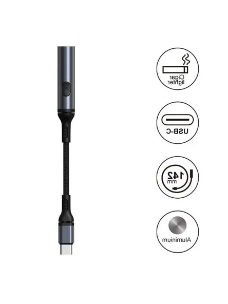 Type - C Kablolu Elektrikli Çakmak - Resim 3