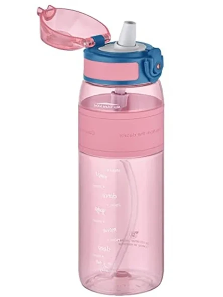 600 ml Isırılamaz Pipetli Su Matarası, Silikon Gövde ile ürün görseli 1