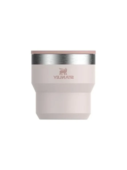Stanley The Stay Hot Stacking Camp Cup Paslanmaz Çelik Termos Bardak, Pembe Kuvars (Rose Quartz), 0.29 Litre ürün görseli 1