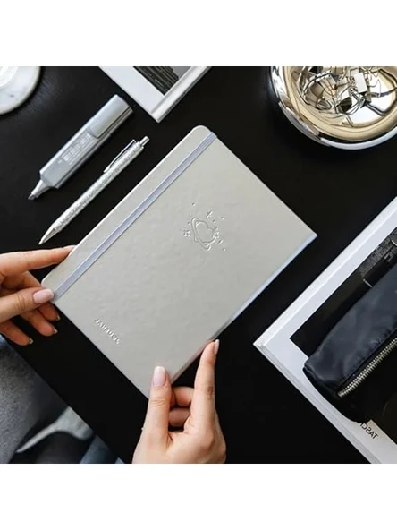 Noktalı Defter, A5 Boyut, 140 gr Kağıt, 80 Yaprak, Silver Glow ürün görseli 1