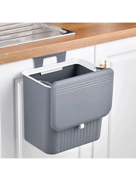 15 Litre Kapasiteli Mutfak Askılı Çöp Kovası, Dayanıklı Plastik ürün görseli 1