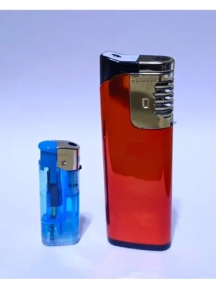 12cm Rüzgarda Sönmeyen Led Işıklı Çakmak, Doldurulabilir ürün görseli 1