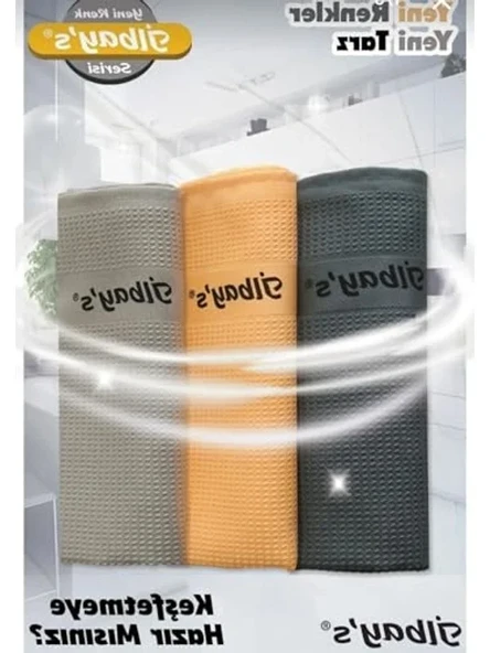 Baskılı Mikrofiber Temizlik Bezi, 3'lü Paket, 40x60 cm Boyutunda ürün görseli 1