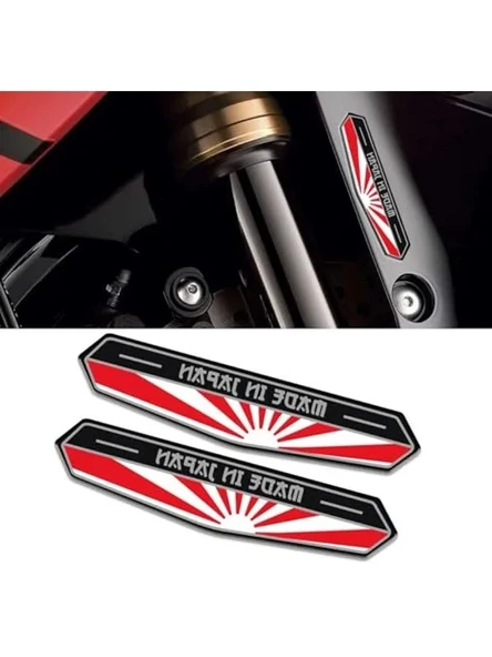 Made in Japan bayraklı 3D Sticker - Resim 3