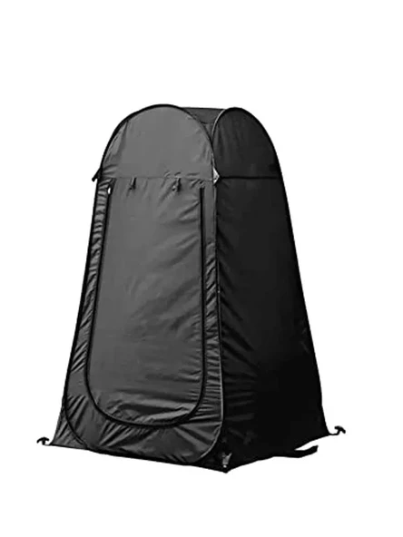 Otomatik duş çadırı, 150x150x190 cm boyutlarında, siyah rengiyle pratik kullanım sunar ürün görseli 1